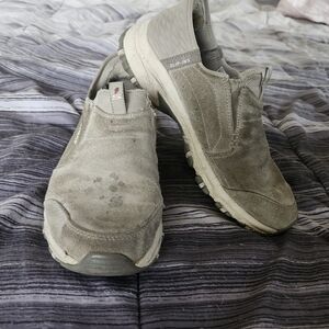 Broke-in Women's Gray Slip-ins